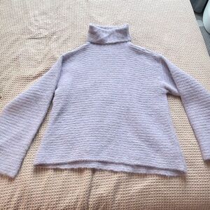A.P.C. Lavender Turtleneck Knit Sweater